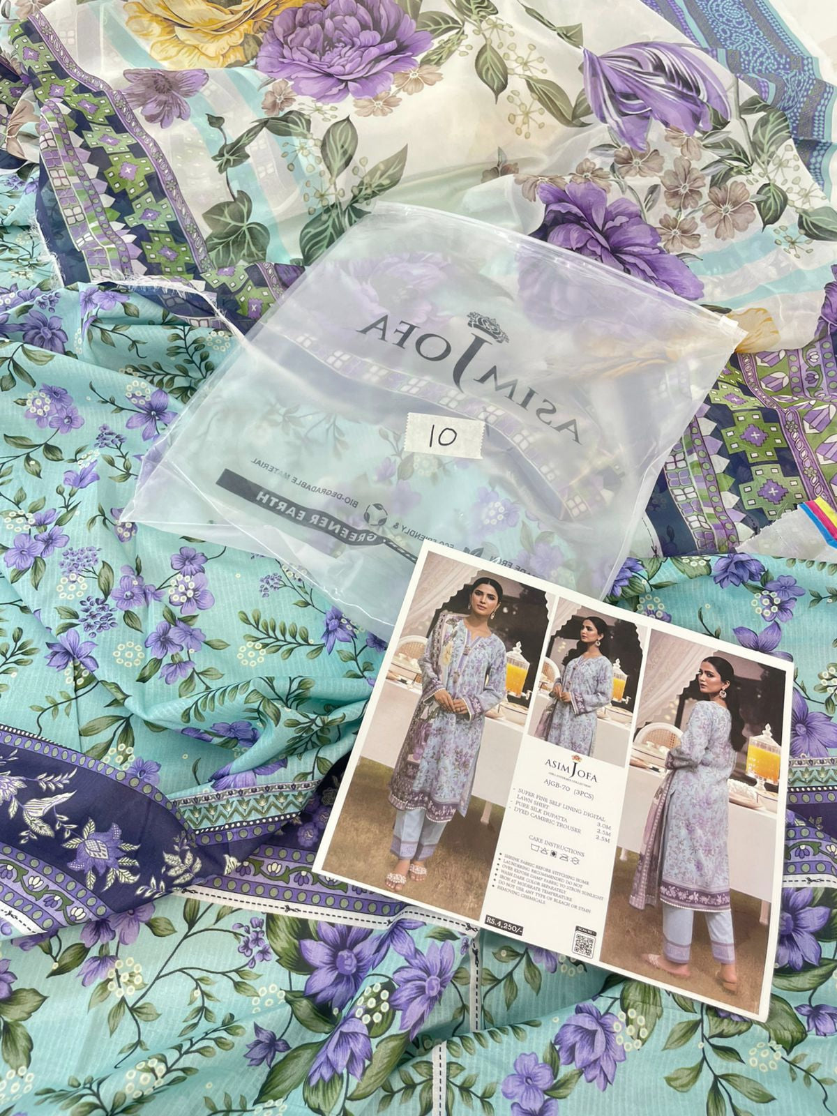 ASIMJOFA LAWN 3 PC