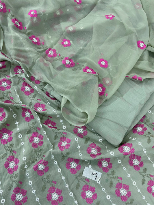 BAREEZE EMB LAWN 3 PC