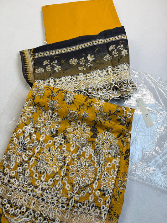 CHICKANKARI LAWN 3 PC