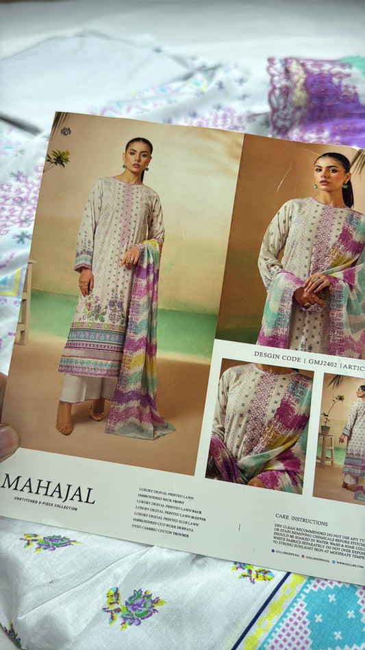 GULLJEE LAWN EMB 3 PC