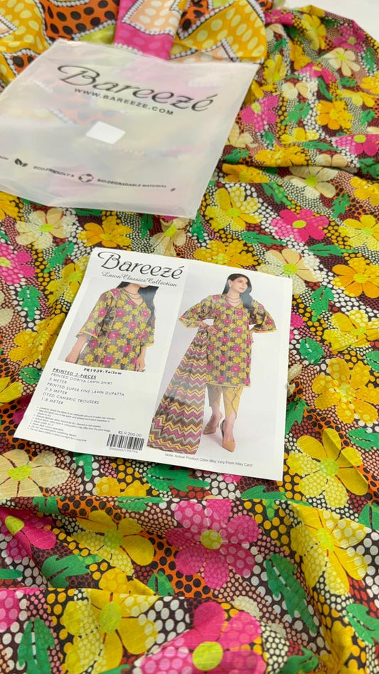 BAREEZE BANADORA LAWN 3 PC