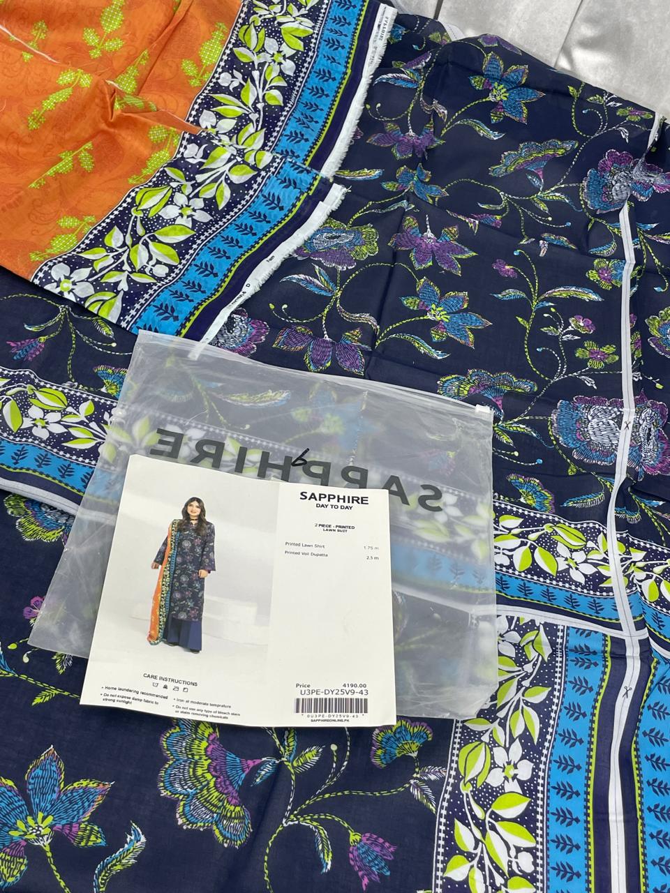GRAND-SAPPHIRE LAWN 2 PC SHIRT DUPATTA