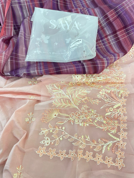 SAYA EMB LAWN 3 PC LUXURY