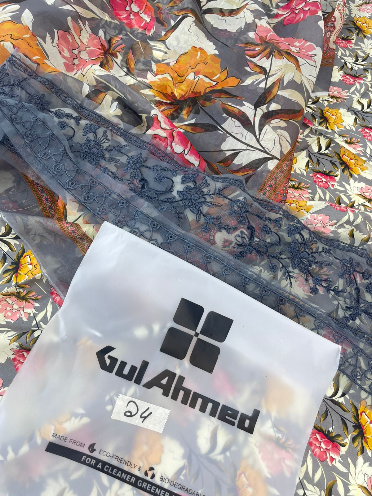 GULAHMED EMB 2 PC SHIRT DUPATTA LAWN