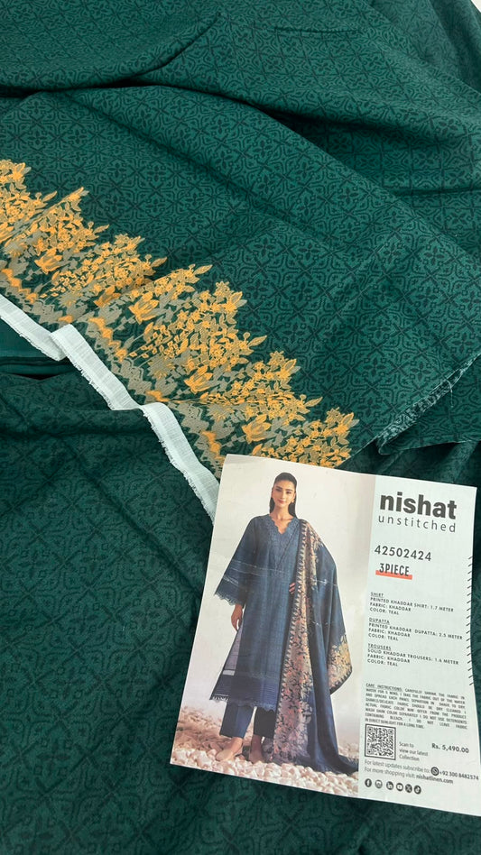 NISHAT KHADDAR 3 PC