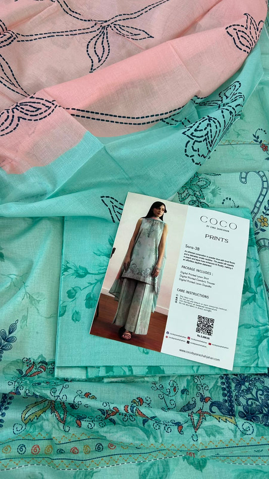 COCO ZARASHAH LAWN 3 PC