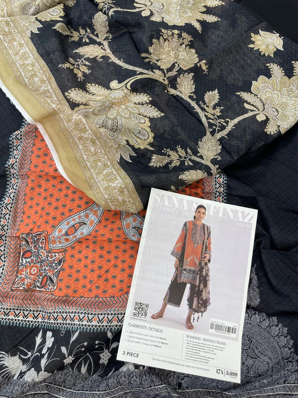 SANA SAFINAZ LAWN 3PC