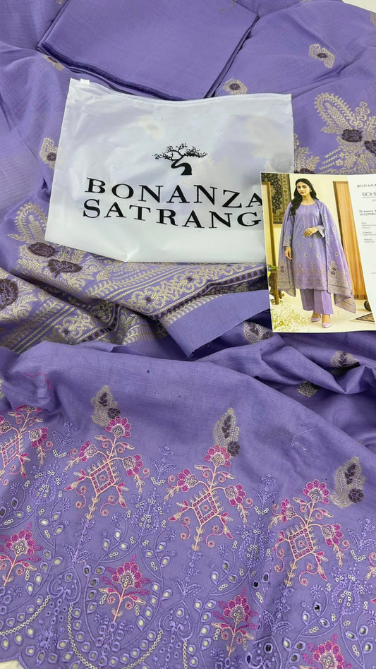 BONANZA LAWN CHICKANKARI 3 PC