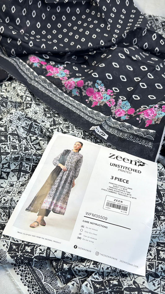 ZEEN LAWN 3PC