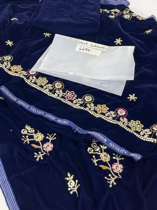 MARIA B EMB VELVET 2 PC