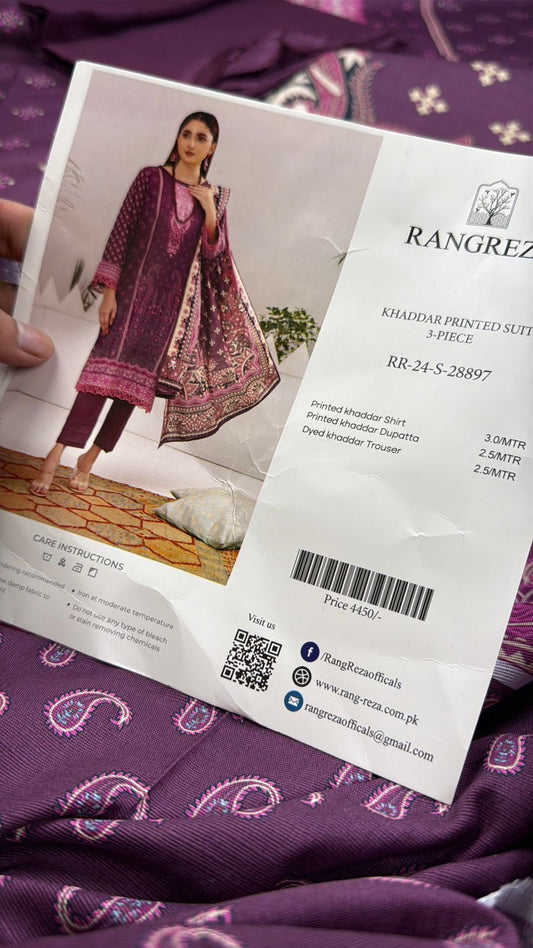 RANGREZA KHADDAR 3 PC