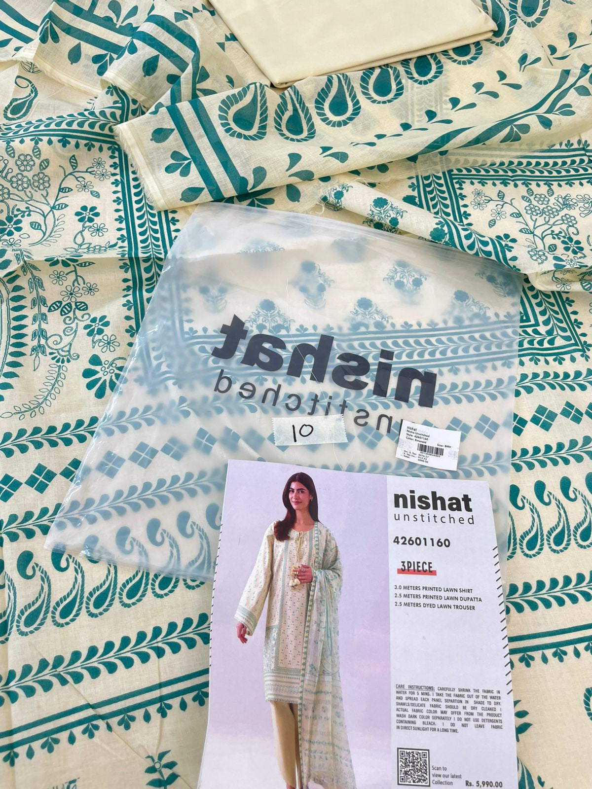 NISHAT LAWN 3 PC