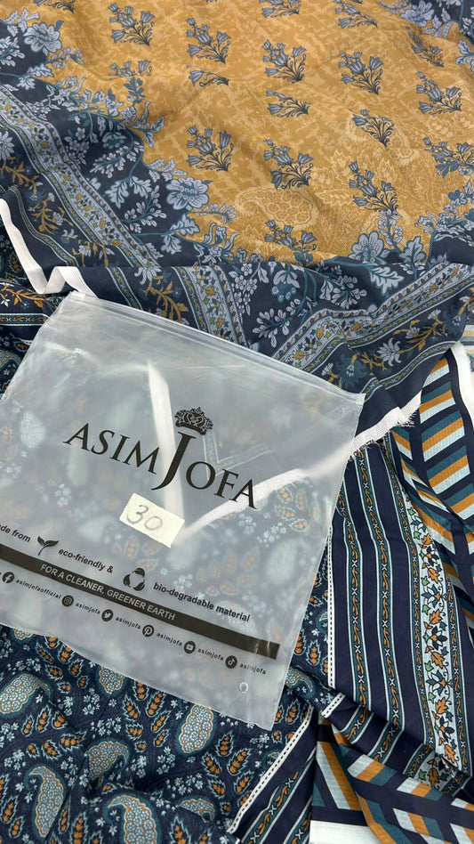 ASIMJOFA LAWN 3 PC