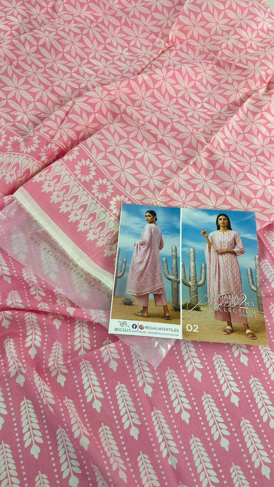 REGALIA 2 PC LAWN SHIRT DUPATTA