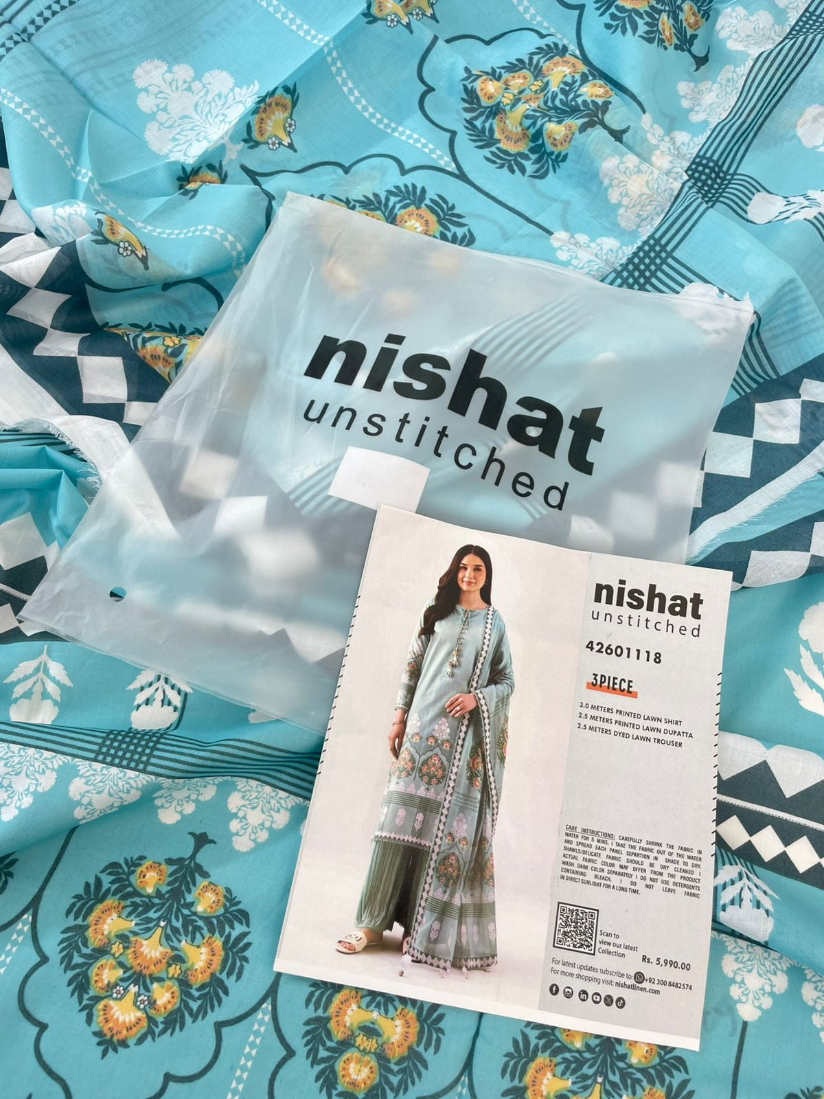 NISHAT LAWN 3 PC