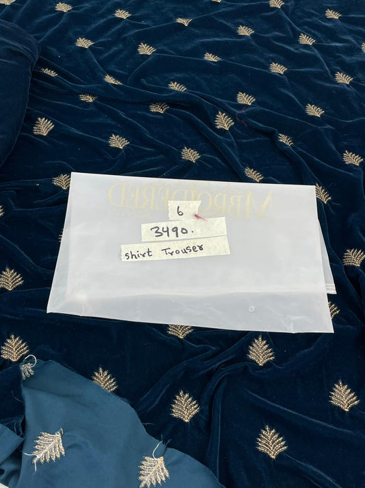 MARIA B EMB VELVET 2 PC