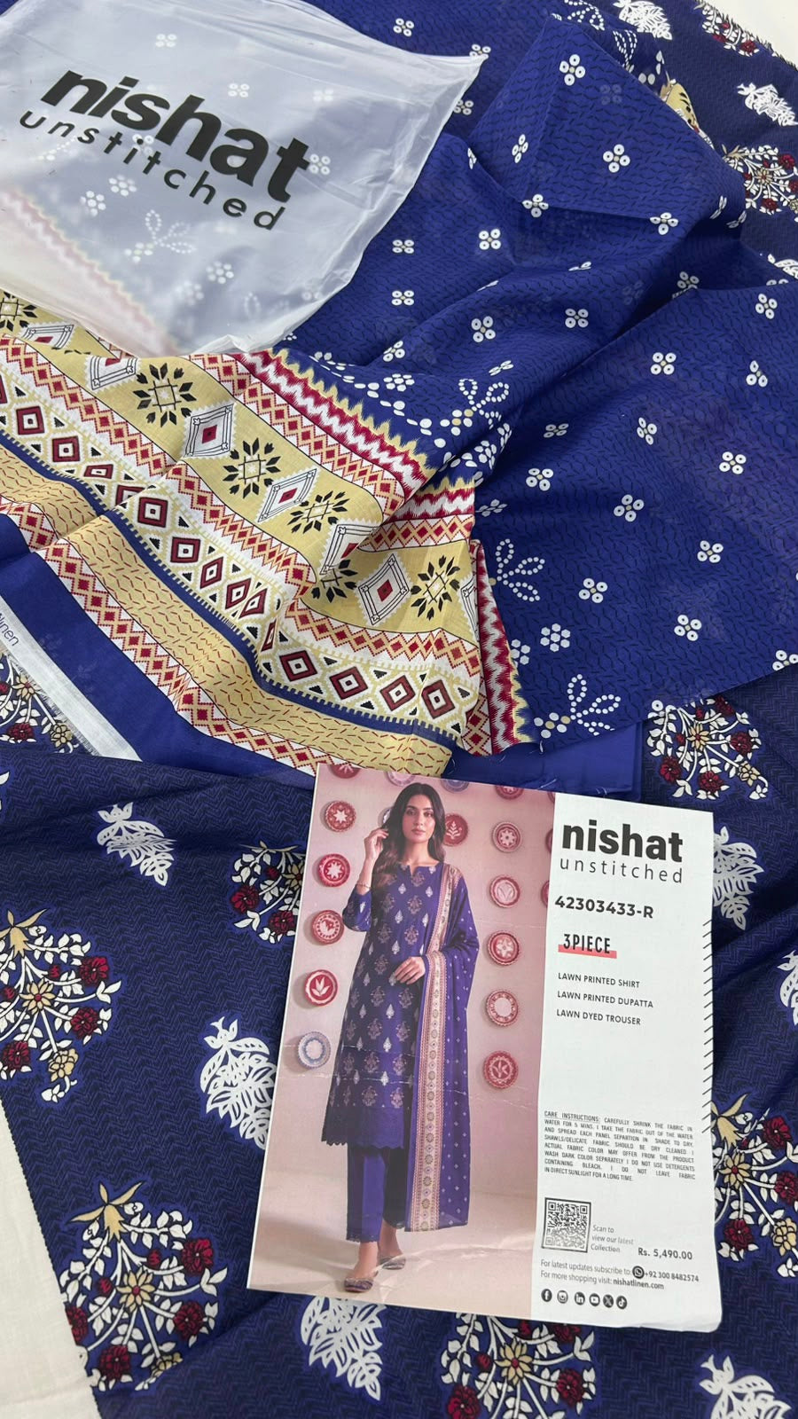NISHAT LAWN 3 PC