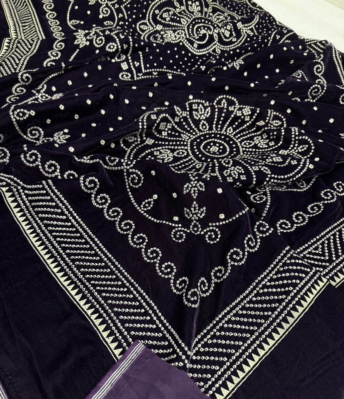 MARIA B VELVET SHAWL