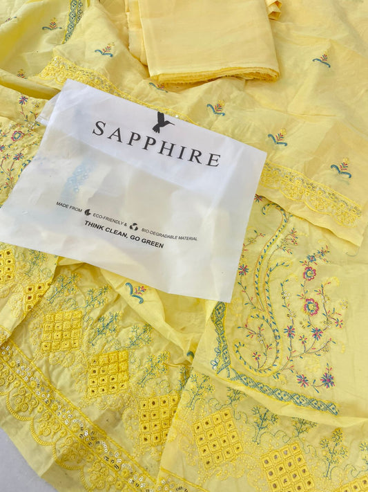 SAPPHIRE EMB 2 PC SHIRT TROUSER