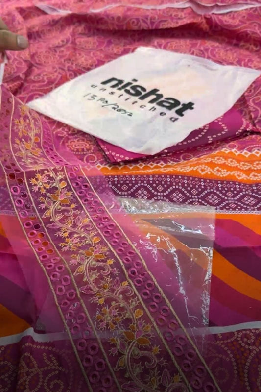 NISHAT EMB LAWN 3 PC