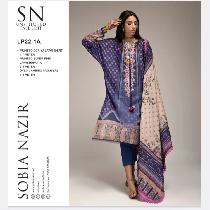 SOBIA NAZIR LAWN BANADORA 3 PC