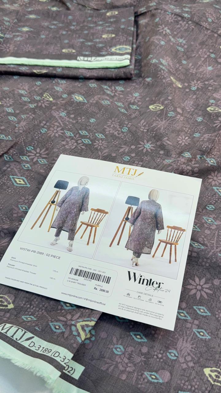 MTJ KHADDAR 2 PC SHIRT TROUSER
