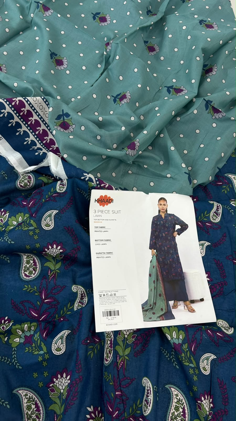 KHAADI LAWN 3 PC