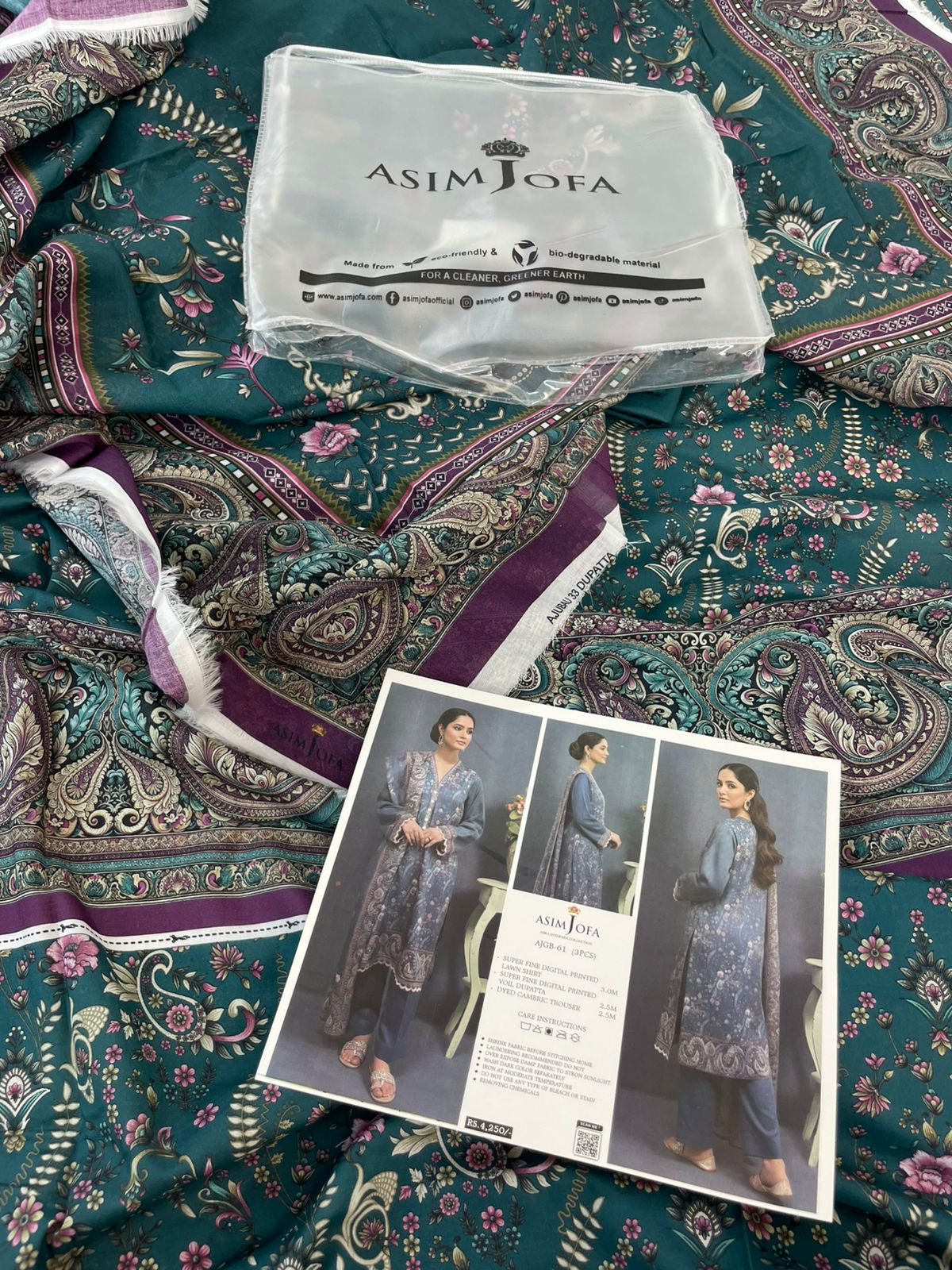 ASIMJOFA LAWN 3 PC