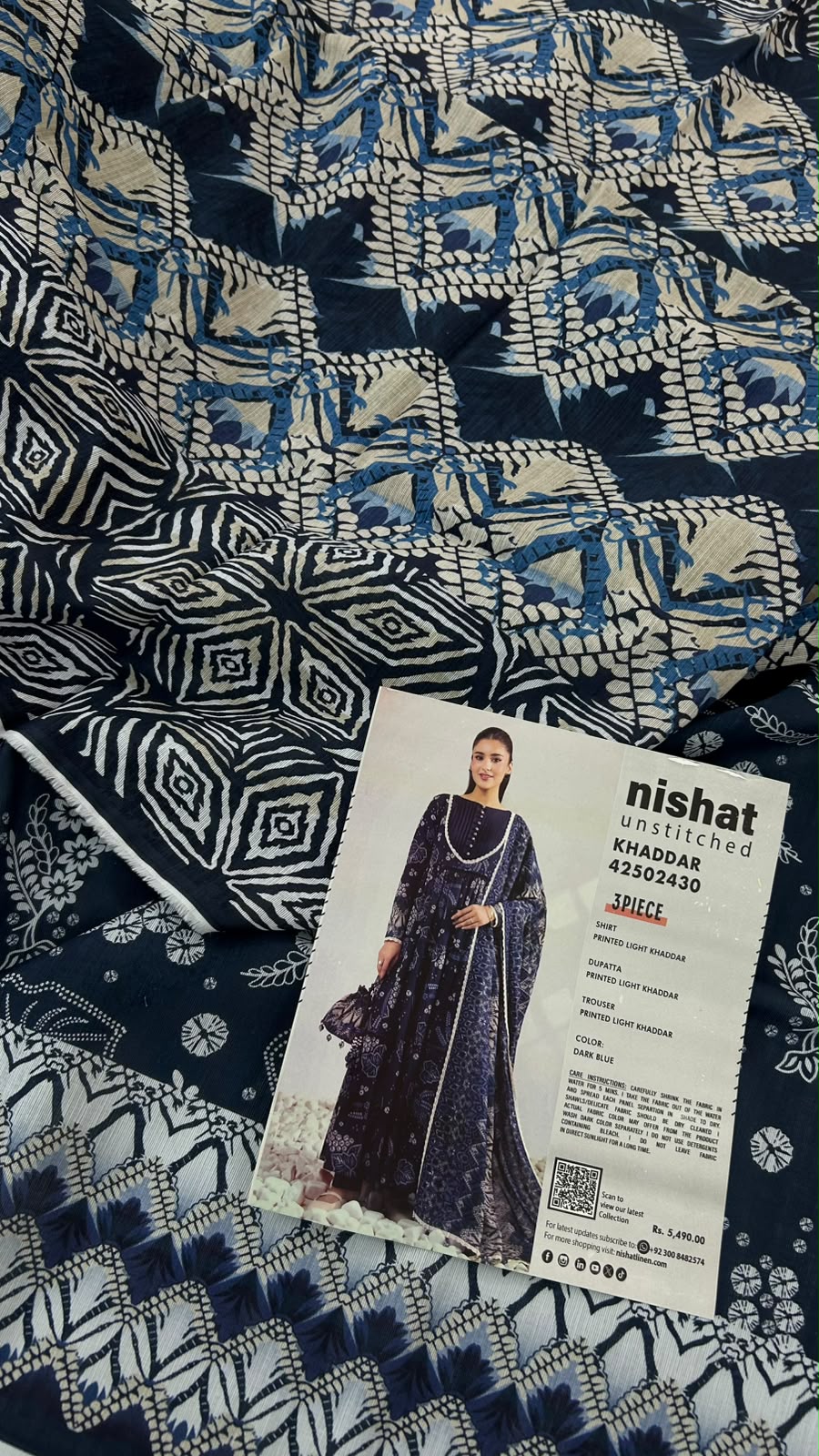 NISHAT KHADDAR 3 PC