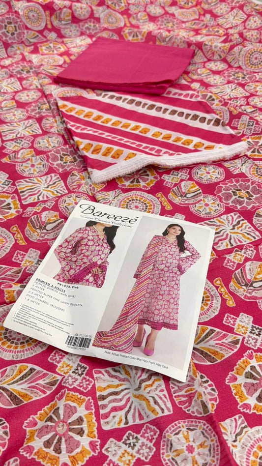 BAREEZE BANADORA LAWN 3 PC