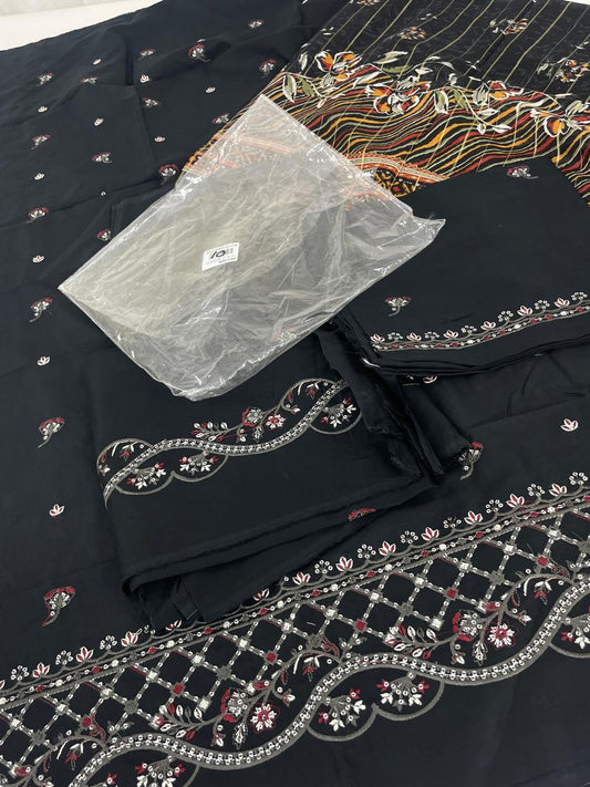GRAND-LUXURY ETHNC LAWN EMB 3 PC