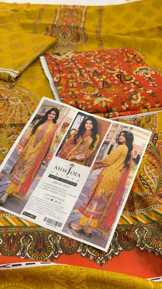 ASIM JOFA KHADDAR 3 PC