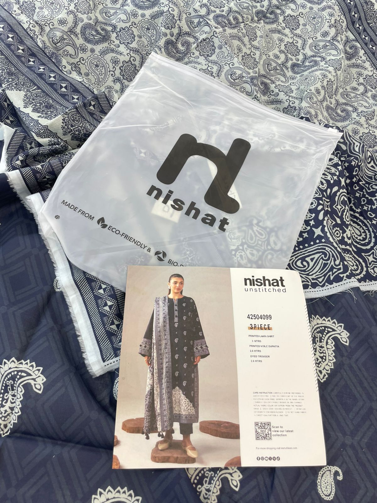 NISHAT LAWN 3 PC