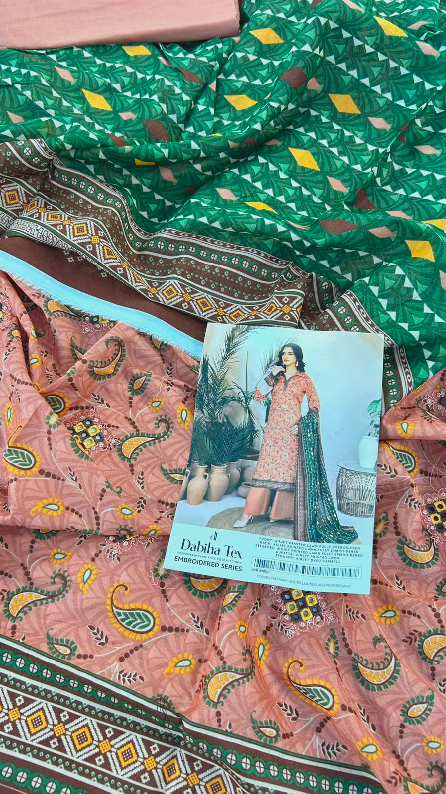 ZESH EMB LAWN 3 PC LOT