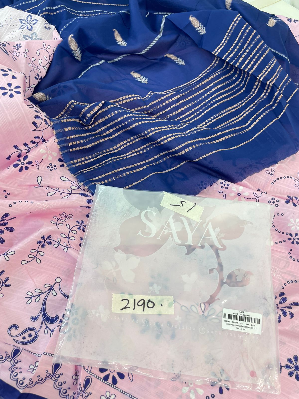 SAYA LAWN PRINTED 3 PC