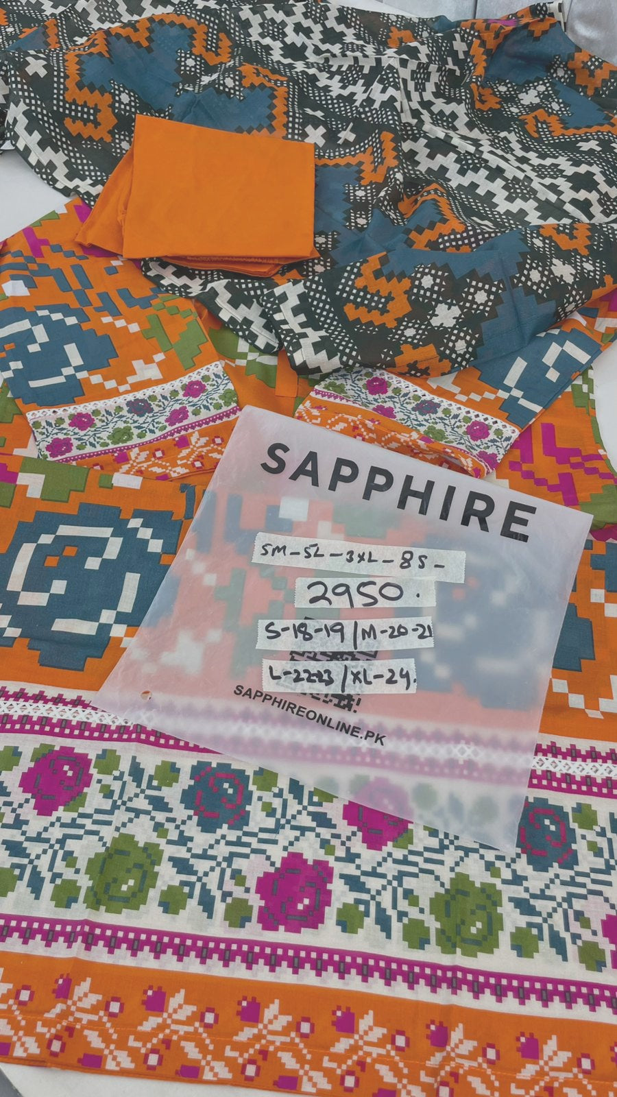 STITCH MIX BRAND LAWN 3 PC