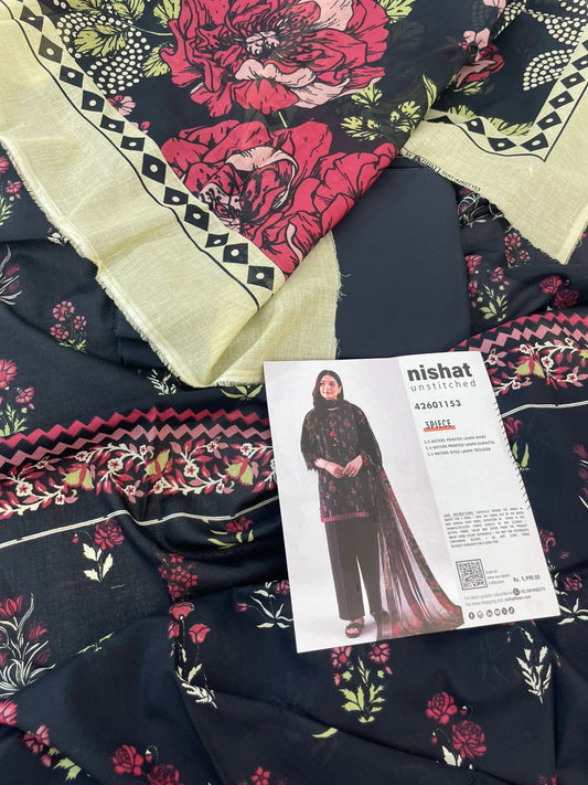 NISHAT LAWN 3 PC
