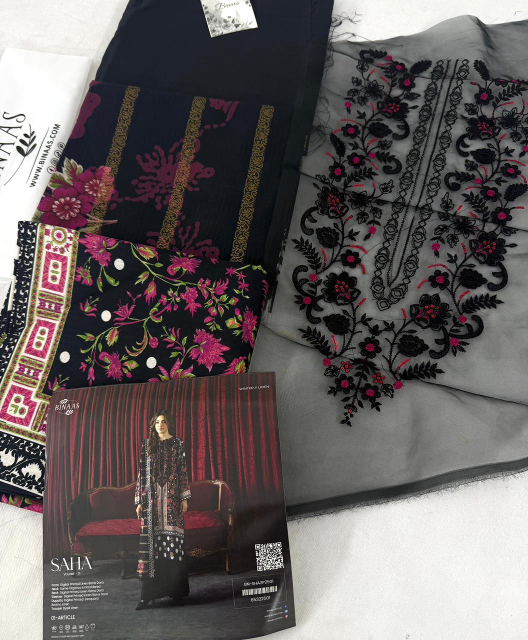 GULL JEE EMB LINEN 3 PC