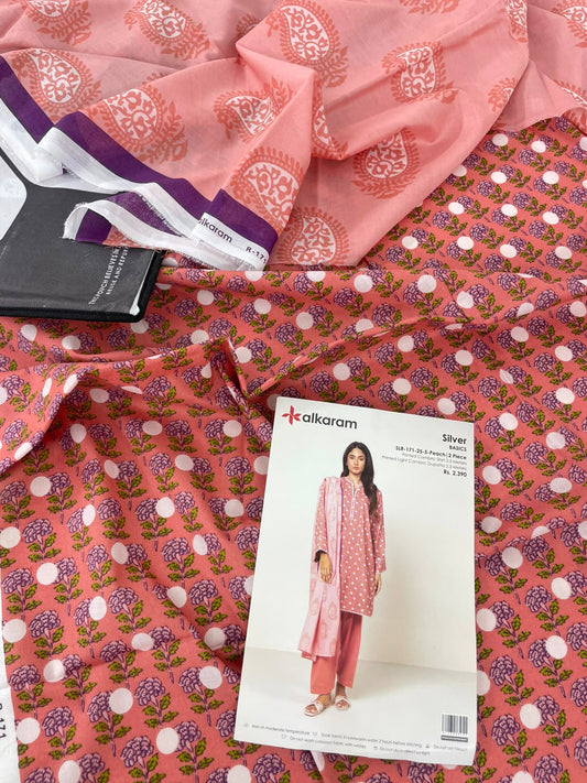 ALKARAM 2 PC LAWN SHIRT DUPATTA