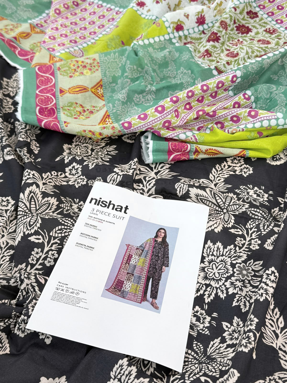 NISHAT LAWN 3 PC