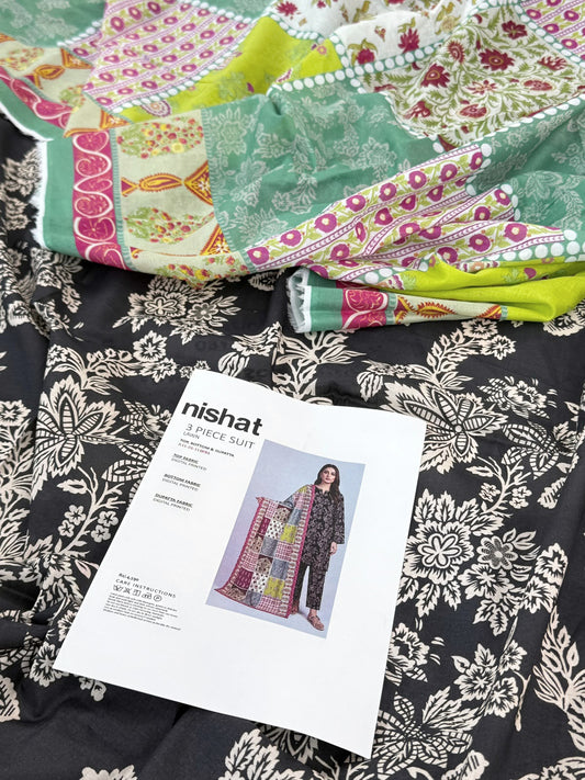 NISHAT LAWN 3 PC