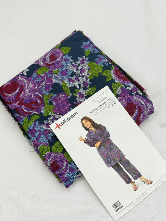 ALKARAM KHADDAR SHIRT TROUSER 2 PC