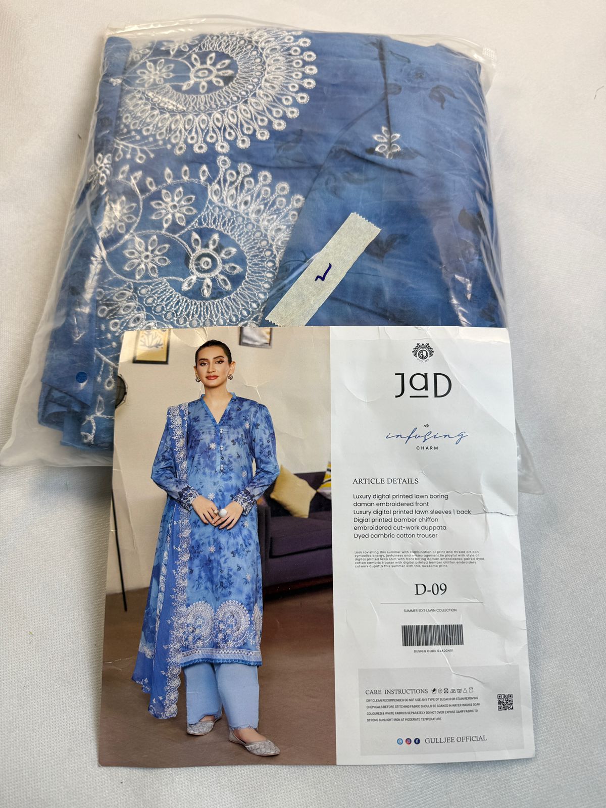 CHICKANKARI 3 PC LAWN
