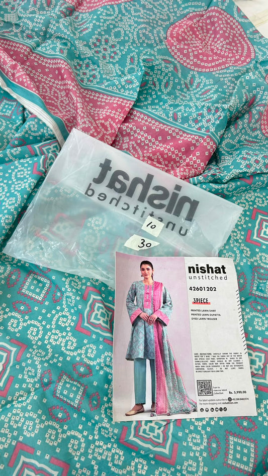 NISHAT LAWN 3 PC
