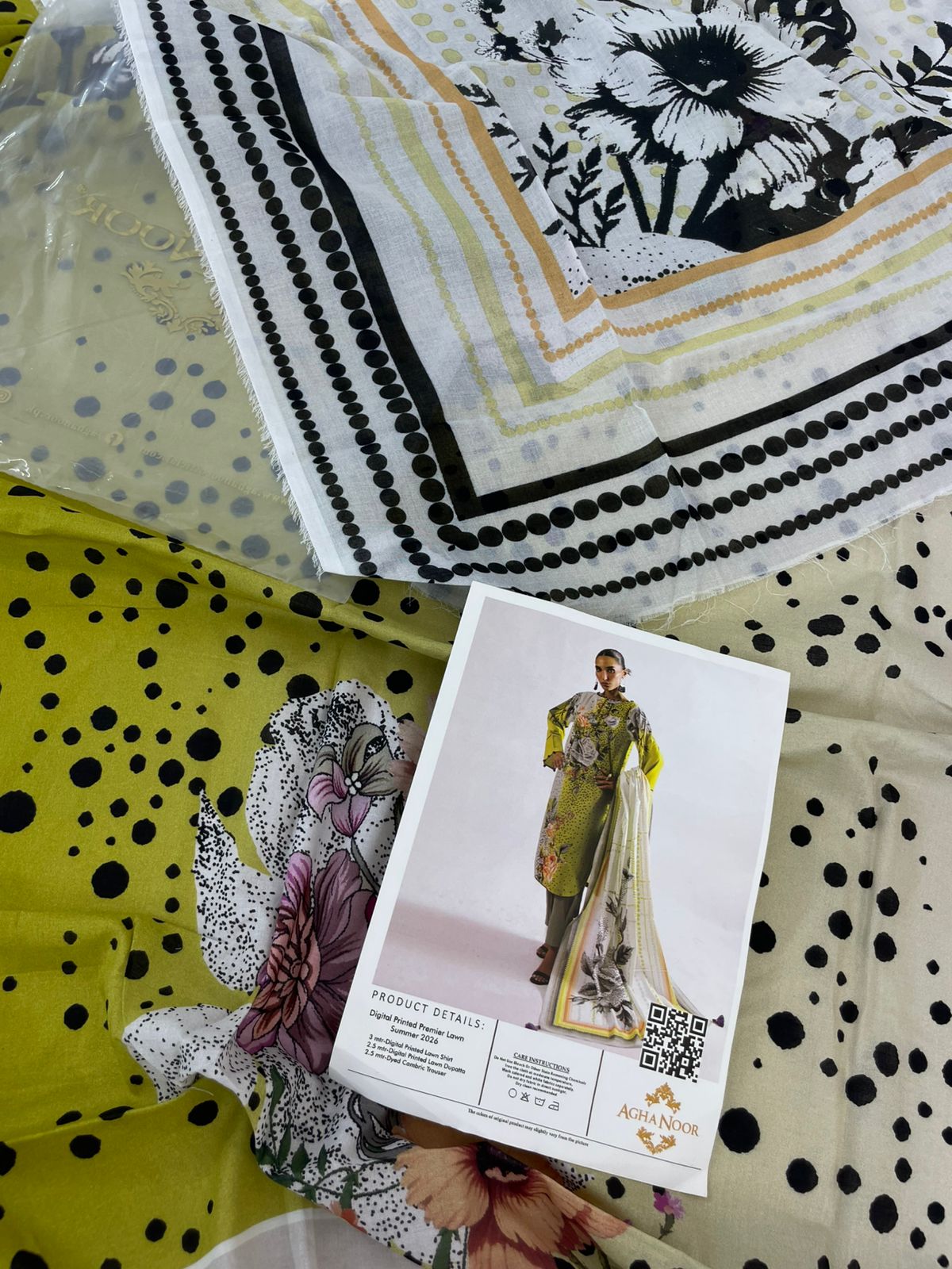 AGHA NOOR LAWN 3PC