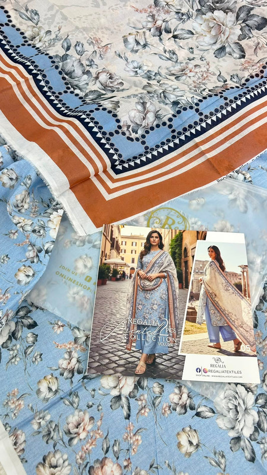 REGALIA 2 PC LAWN SHIRT DUPATTA