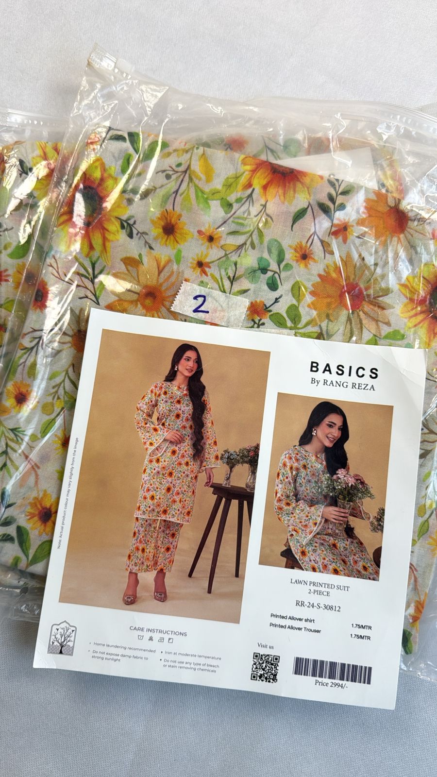 LAWN  2 PC SHIRT TROUSER