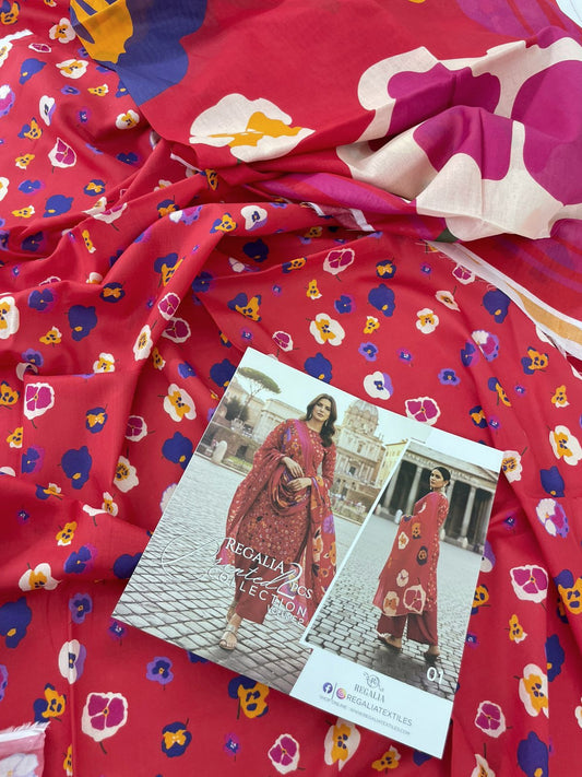 2PC LAWN SHIRT DUPATTA