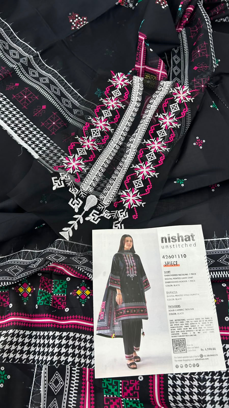 NISHAT EMB 3 PC LAWN
