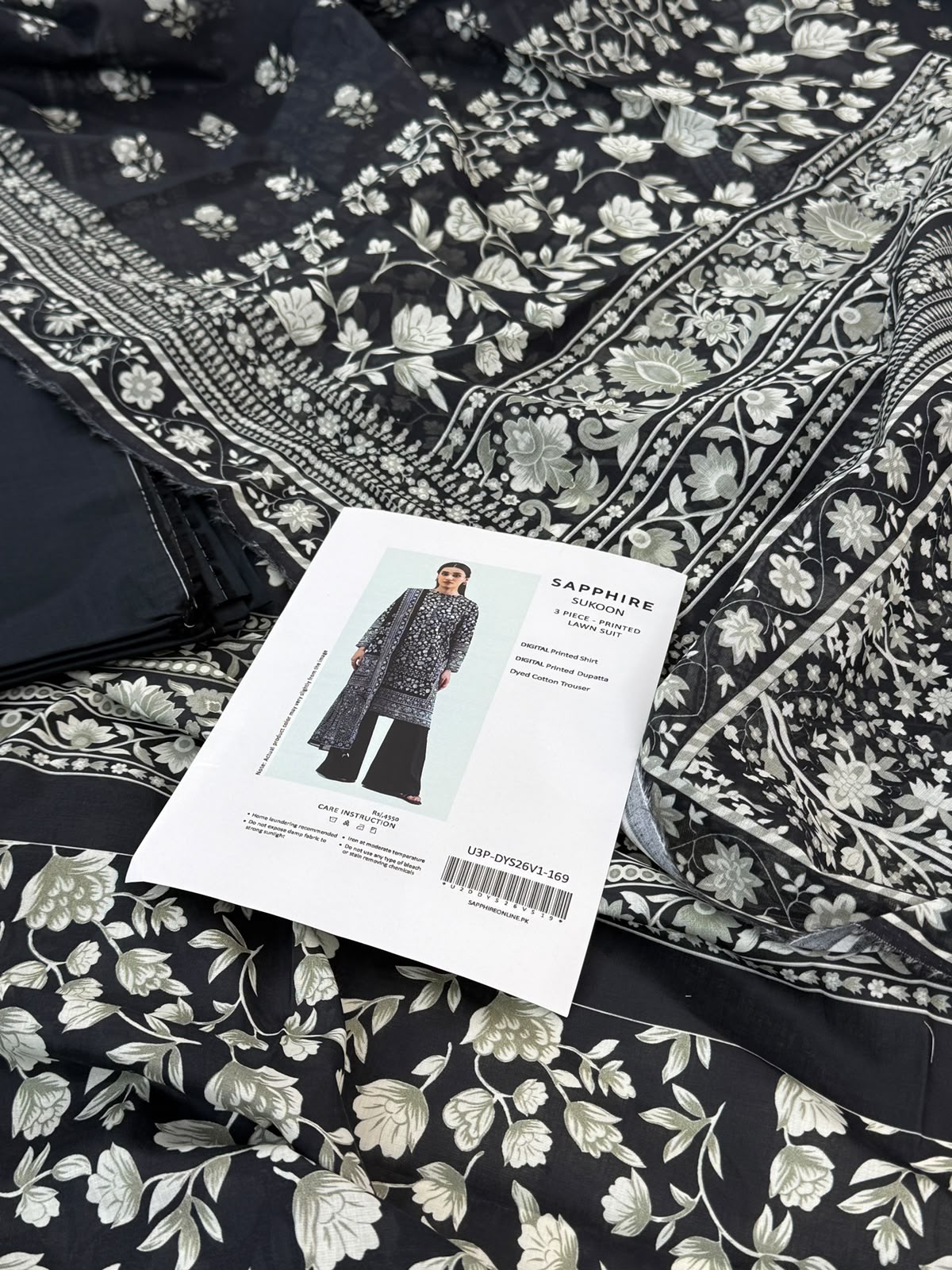 SAPPHIRE LAWN 3 PC